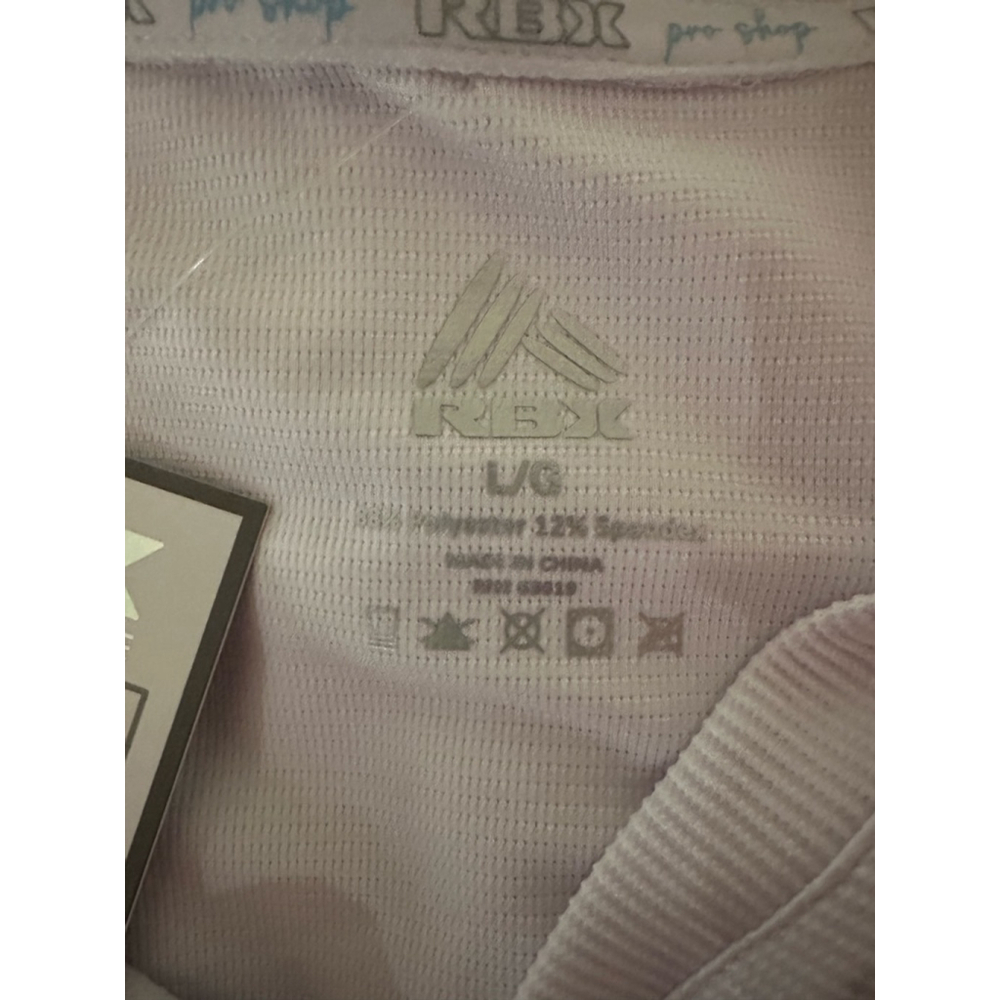 Women's RBX Flutter Sleeve Split Neck Short Sleeve Tee L - Picture 3 of 5